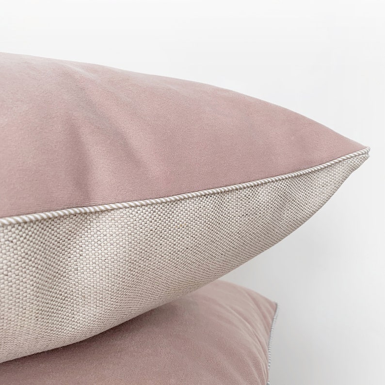 Blush Pink Velvet Pillow Cover Light Pink Throw Pillow With Etsy