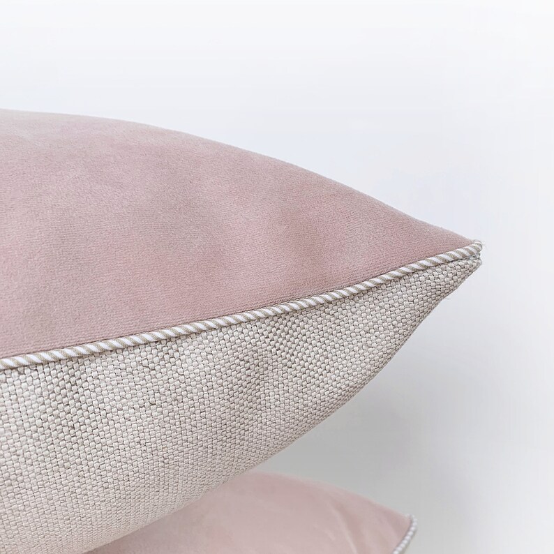 Blush Pink Velvet Pillow Cover Light Pink Throw Pillow With Etsy