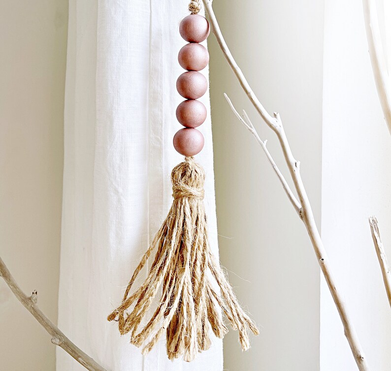 5 Boho Meets Scandi Drawer Pulls Wooden Beads Garlands With Etsy