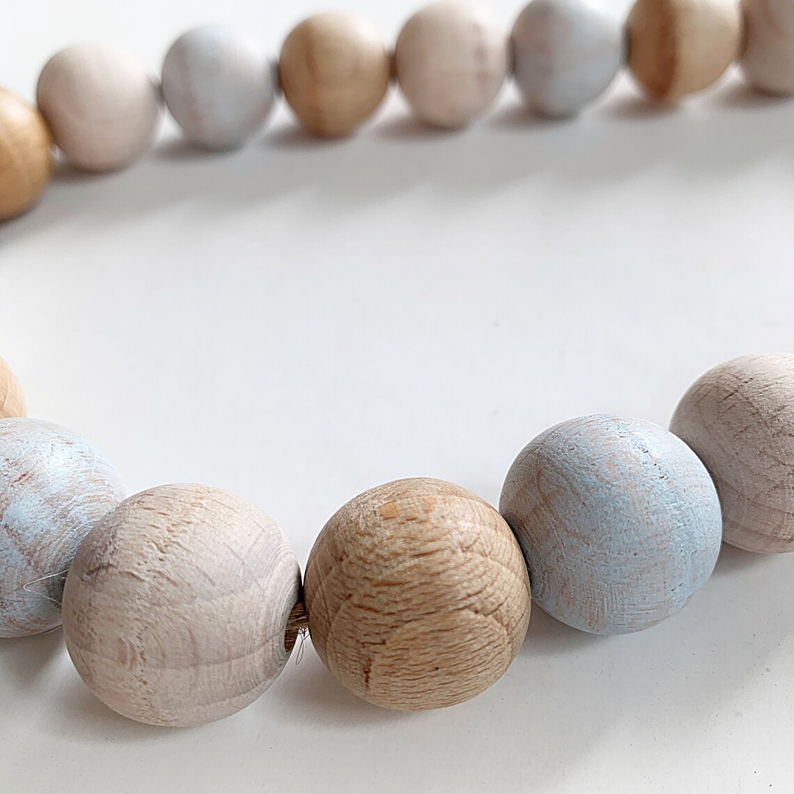 2 Baby blue curtain tie backs Boy nursery decor Dusty blue Etsy