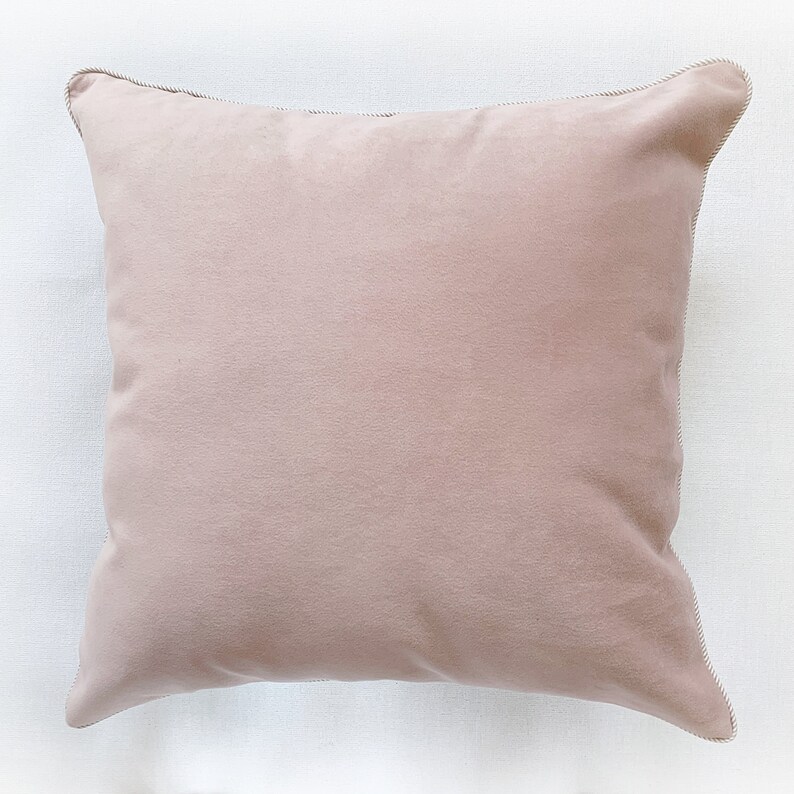 Blush Pink Velvet Pillow Cover Light Pink Throw Pillow With Etsy