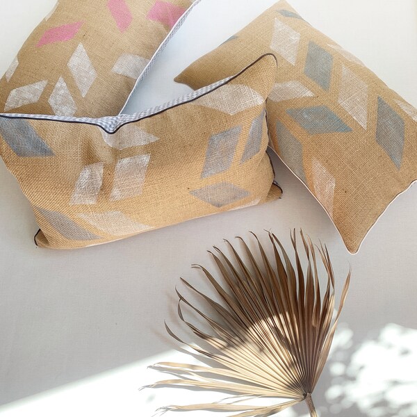 Gray Zig Zag Pillow Etsy