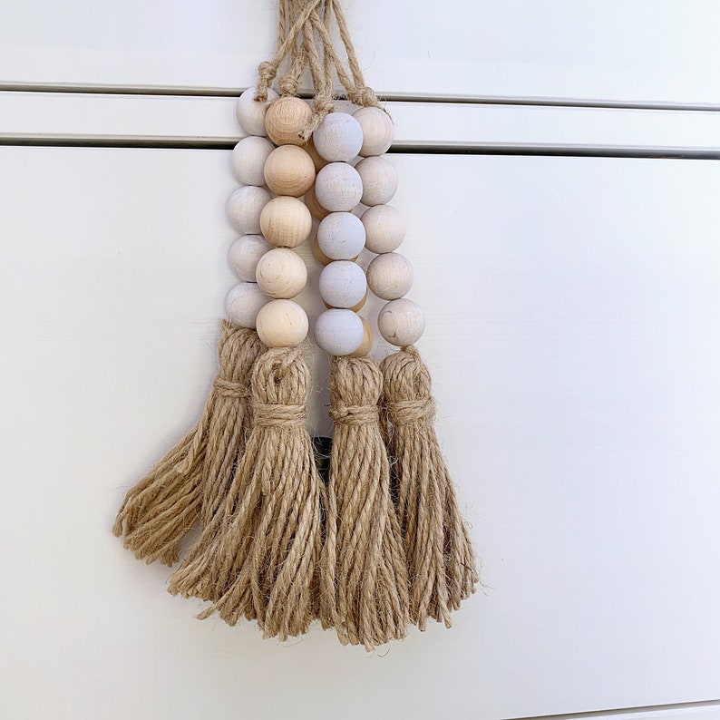 5 Boho Meets Scandi Drawer Pulls Wooden Beads Garlands With Etsy