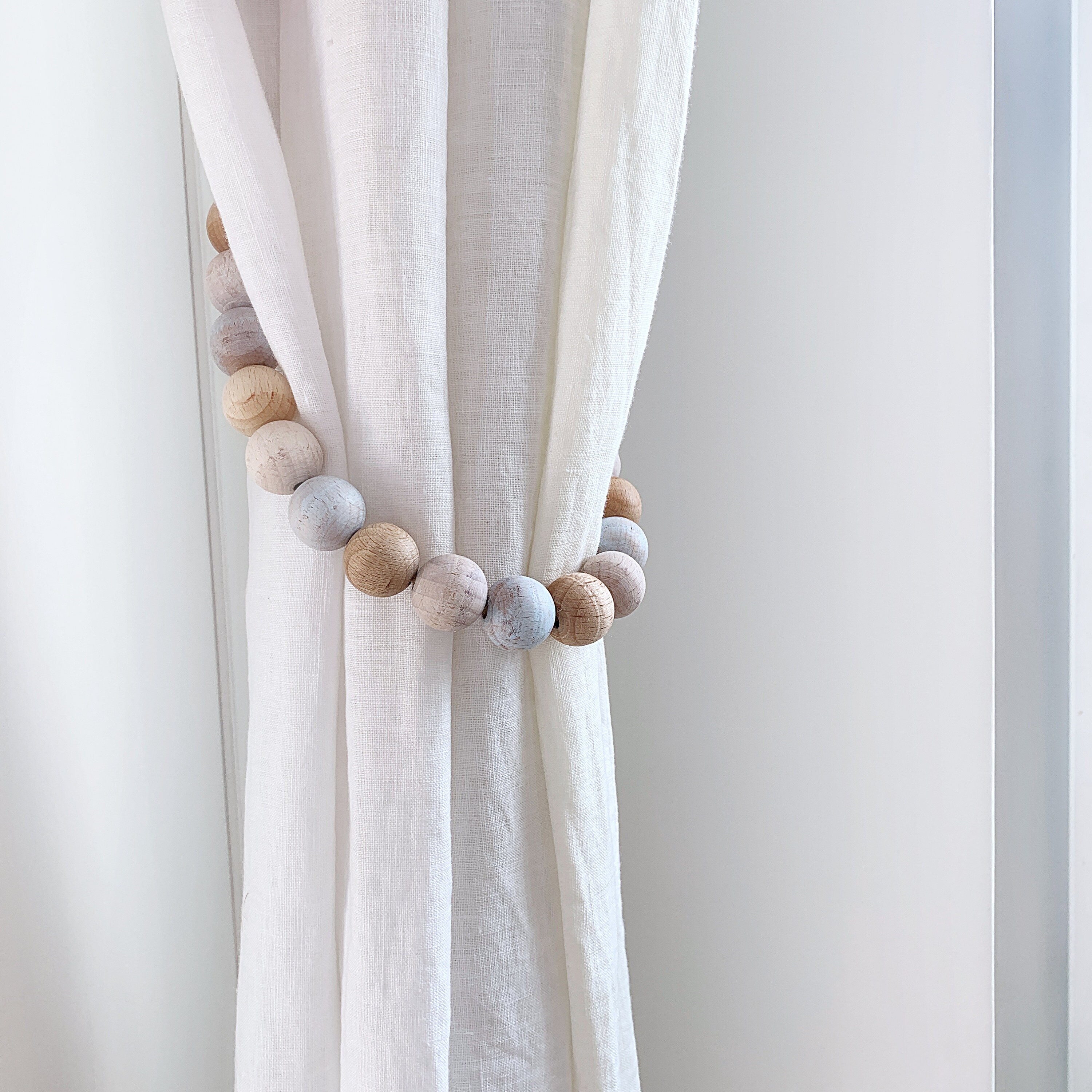 2 Baby blue curtain tie backs Boy nursery decor Dusty blue Etsy