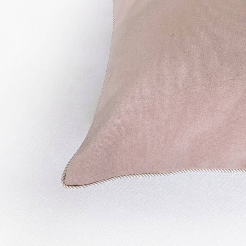 Blush Pink Velvet Pillow Cover Light Pink Throw Pillow With Etsy