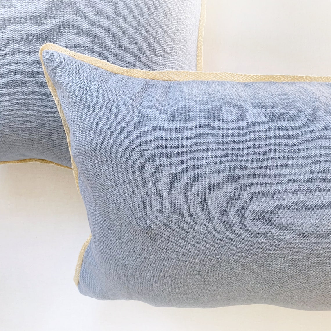 Large linen lumbar pillow cover Textured long lumbar cushion Etsy