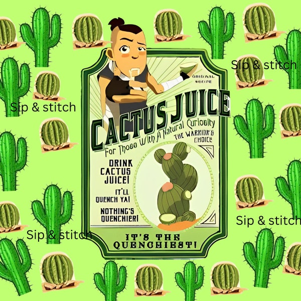 Cactus Juice Tumbler Wrap