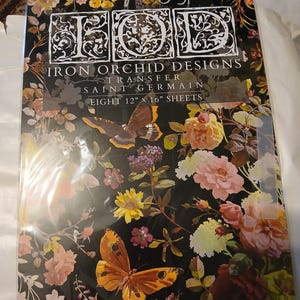 IOD Saint Germain Floral Transfer