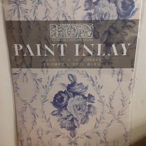 Trompe L'Oeil Bleu IOD-inleg