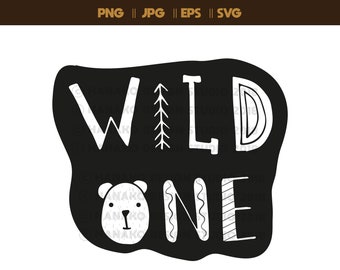 Download Woodland Theme Commercial Use Quote Wild One Svg Hipster Minimalist Printable Cricut File First Birthday Png 1st Birthday Svg Clipart Art Collectibles Clip Art