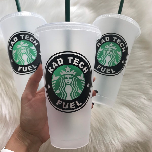 Rad tech fuel personalized Starbucks cup, Rad tech gift, coworker gift, gift for her, rad technician cup, rad tech tumbler