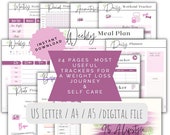 Printable Weight Loss Journal Weight Loss Tracker Fitness Tracker Printable Weight Loss Motivation Weight Loss Goal Tracker Instant Download