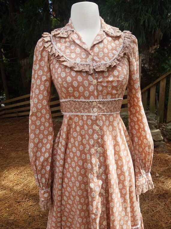 RARE Gunne Sax Pink Cameo Dress size 7