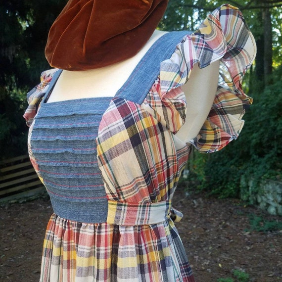 Young Edwardian Arpeja 70s Denim Pinafore Dress Gu