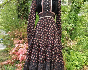 Vintage 70s Gunne Sax by Jessica Dress Dogwood Lana Del Rey Queen
