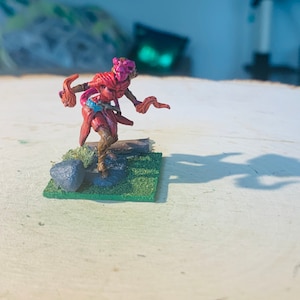 Female Tiefling Miniature Hand Painted for Dungeons & Dragons