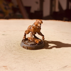 Hell Hound/Ghoul/Evil Dog Miniature Hand Painted for Dungeons & Dragons