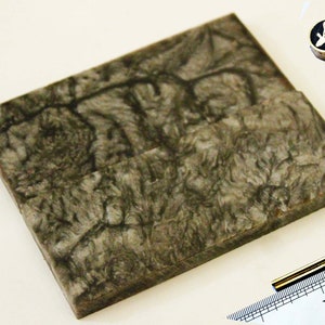 Poly Pearl Knife Handle Scales, Mosaic & Brass Pins