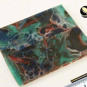 Colorful Poly Pearl Knife Handle Scales with Mosaic & Brass Pins