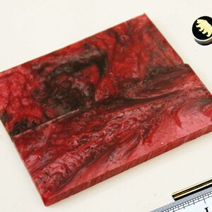 Colorful Poly pearl Knife Handle Scales pair L= 4.0 ,W = 1.5  With 2 Mosaic Pins and 2 Knife Handle Brass Pins    Code HS-48