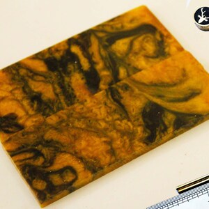 Colorful Poly pearl Knife Handle Scales pair L= 4.5 ,W = 1.5  With 2 Mosaic Pins and 2 Knife Handle Brass Pins    Code HS-38