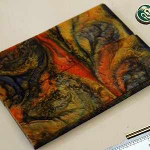 Colorful Poly Pearl Knife Handle Scales with Mosaic Pins