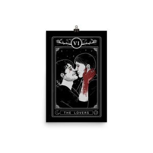 Hannibal &quot;The Lovers&quot; Tarot Print