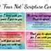 10 Fear Not Printable Scripture Cards -do Not Fear Collection #1 ...