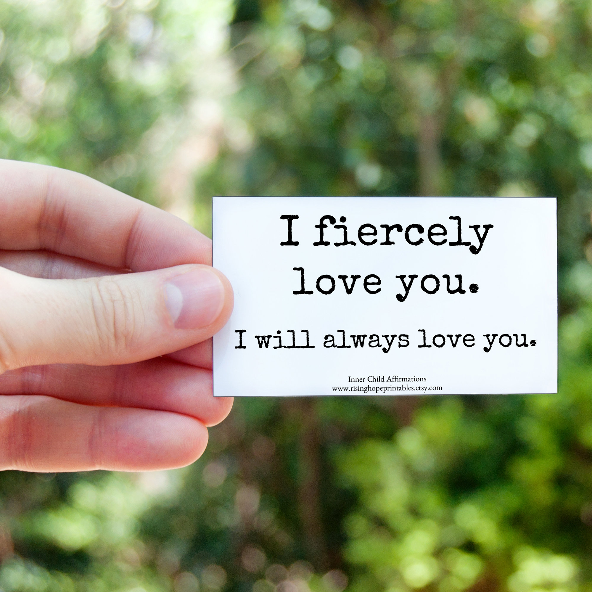 10 Inner Child Affirmation Mini Cards DIGITAL DOWNLOAD 2x3.5 - Etsy