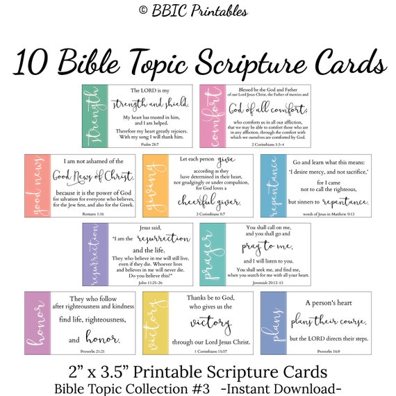 Mini Scripture Card Value Pack: 5 Sets of 10 Inspirational Cards, Comm –  Truepost Inc.