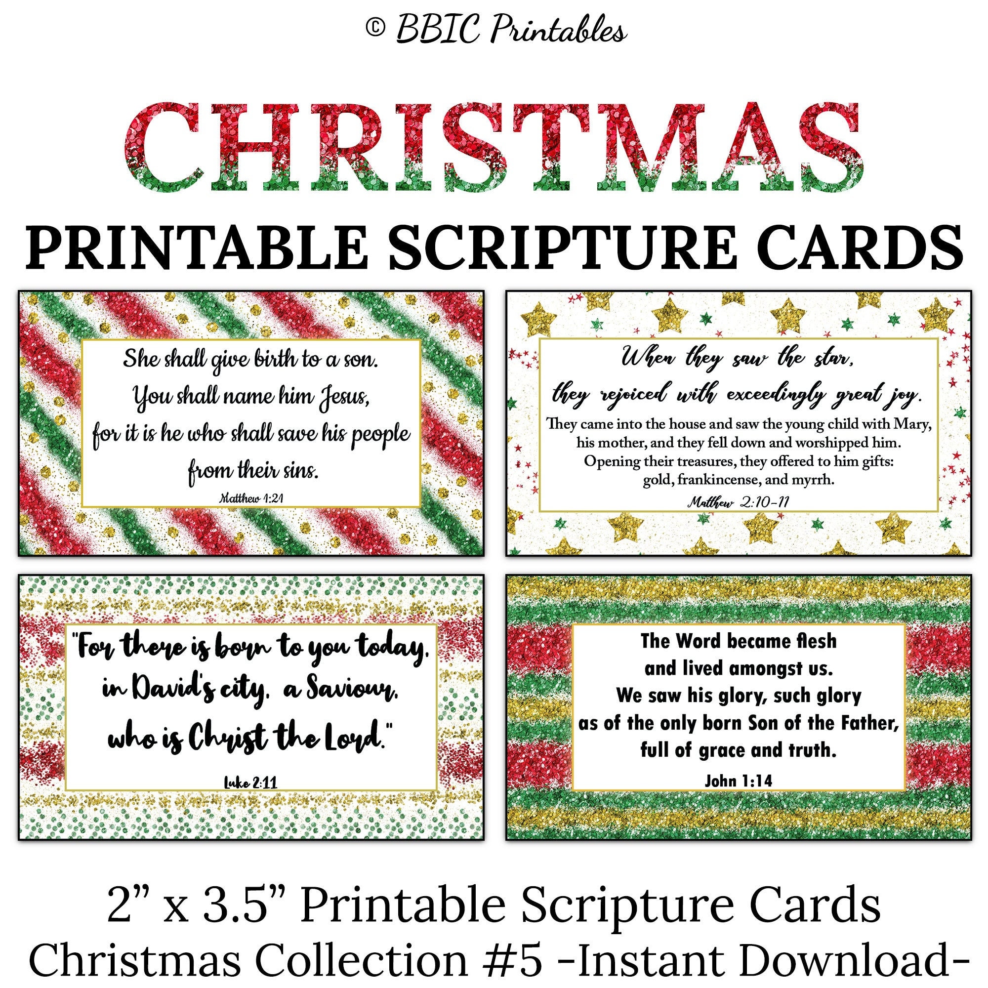 Scripture for christmas cards deals