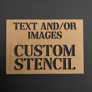 Kleine gepersonaliseerde aangepaste stencil, aangepaste woord stencil, logo stencil, naam stencil, herbruikbare schilderij stencil A5 A4, mylar, acryl, MDF