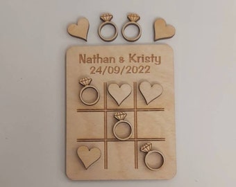 Personalized Wedding Favor Games: Sample Pack, Birch Wood