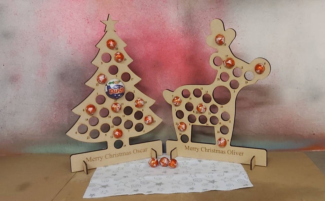 Wooden Advent Calendar, Mini Advent Calendar, Wooden Advent Countdown 