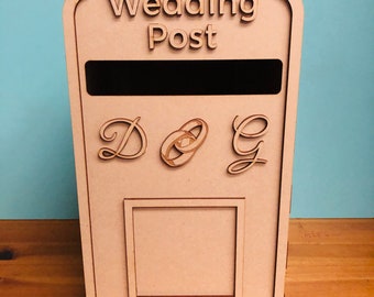 Rings, Wedding post box, wedding day, card holder, laser cut, personalised box for cards, wedding ideas