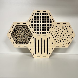 Insect house, insect hotel, garden bug hotel, DIY wooden projects, Bee house for garden, butterfly hotel, Bug hotel, Laser cut craft kit