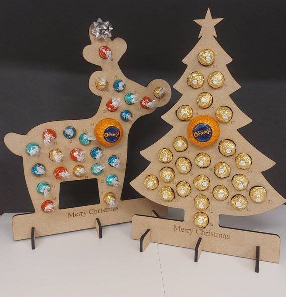 Wooden Advent Calendar Wooden Advent Countdown Reusable - Etsy