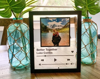 Custom Song / Album / Music Acrylic Cover Art Decor Sign, Laser Engraved Acrylic Song Picture Frame, Spotify Photo Song Plaque