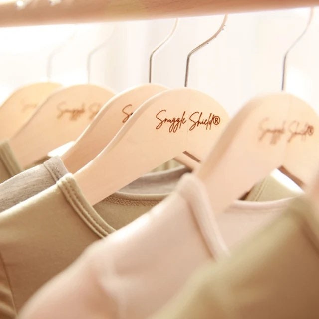 Custom Solid Wood Child Sized Hangers 5 Pack Add Your Own Etsy