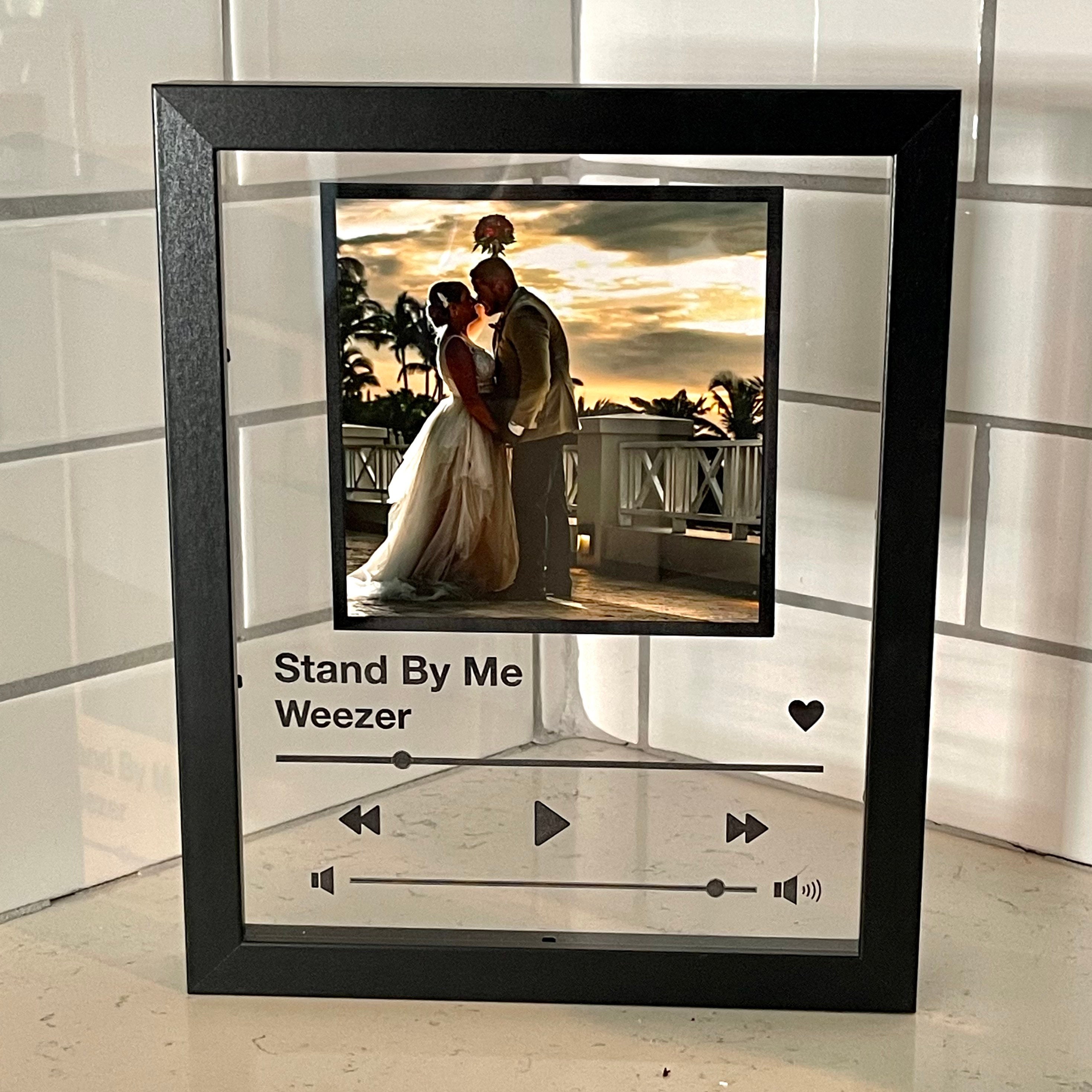 Laser Engraved Custom Acrylic Music Player Display | Song Plaque | 8x10 Spotify/Apple Music Premium Acrylic | Mothers day Gift