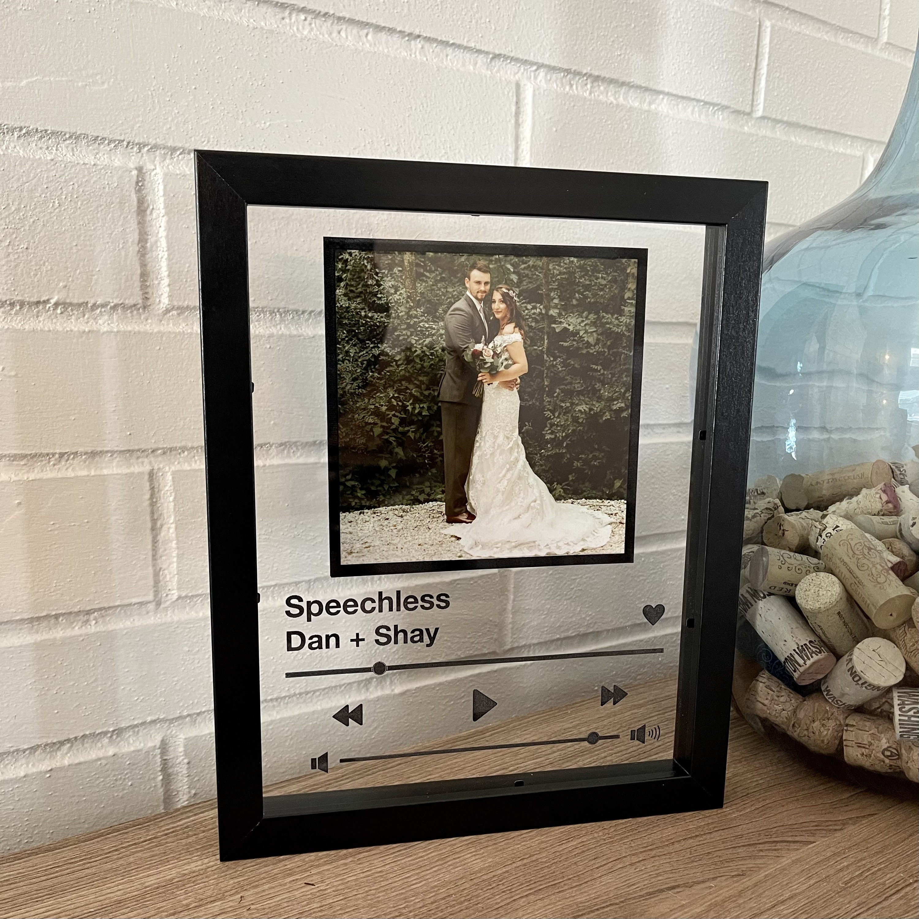 Laser Engraved Custom Acrylic Music Player Display | Song Plaque | 8x10 Spotify/Apple Music Premium Acrylic | Mothers day Gift