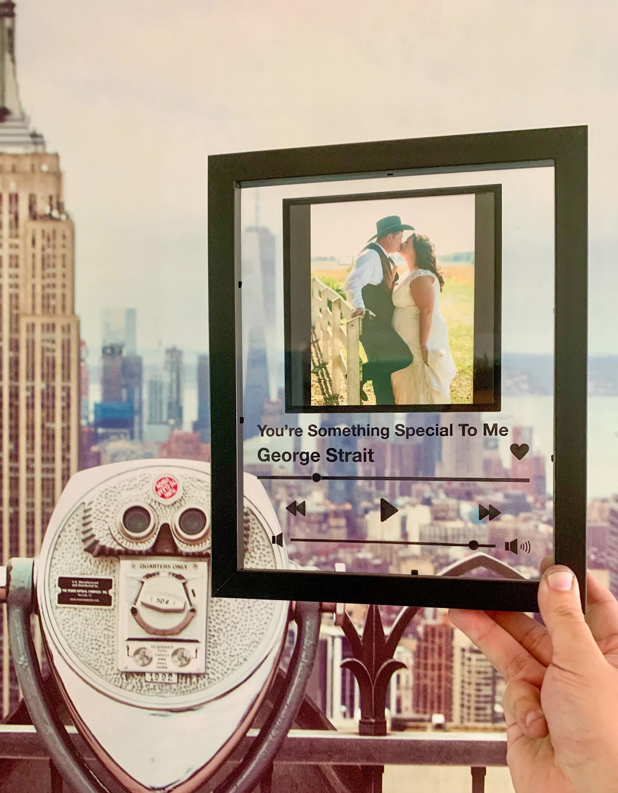 Laser Engraved Custom Acrylic Music Player Display | Song Plaque | 8x10 Spotify/Apple Music Premium Acrylic | Mothers day Gift