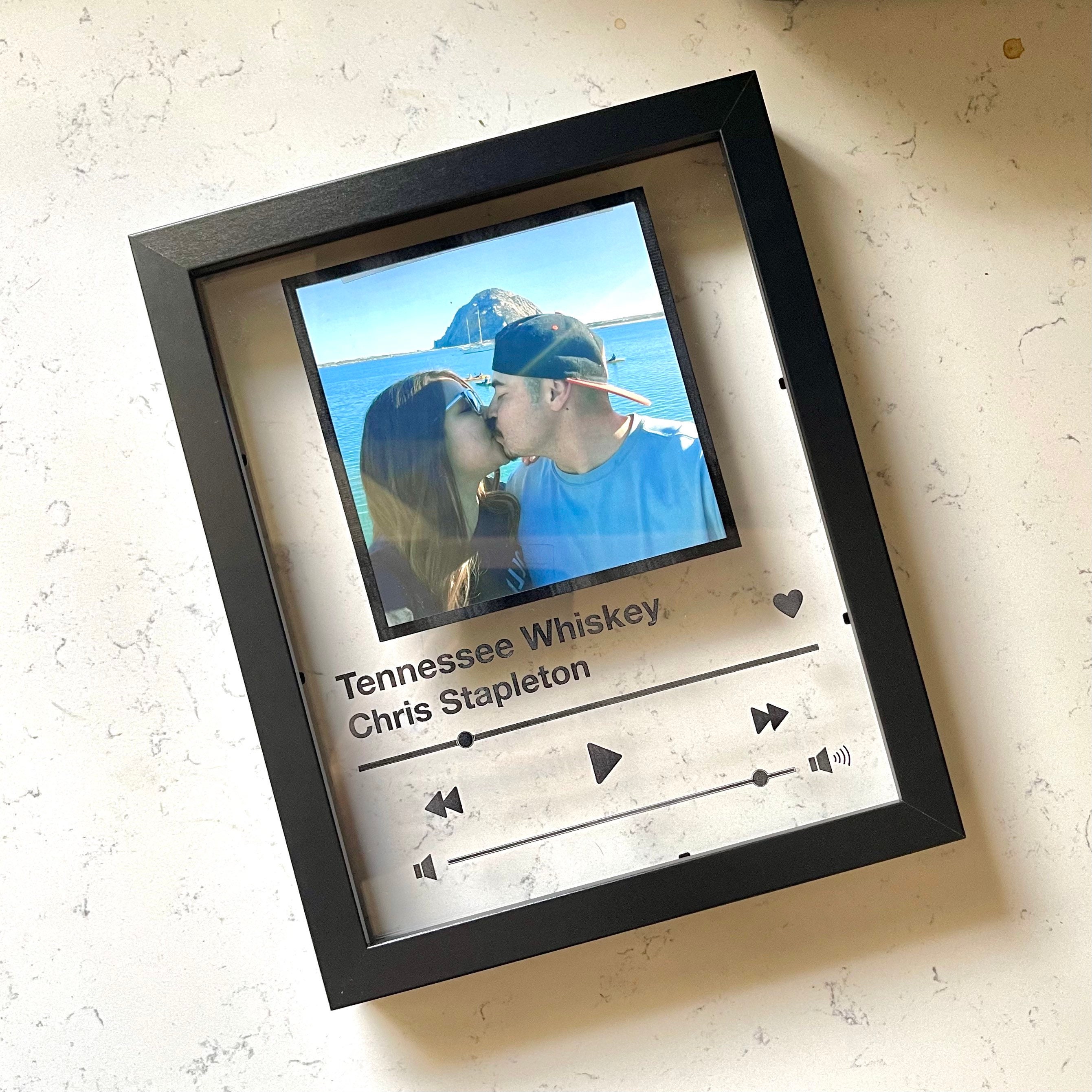 Laser Engraved Custom Acrylic Music Player Display | Song Plaque | 8x10 Spotify/Apple Music Premium Acrylic | Mothers day Gift
