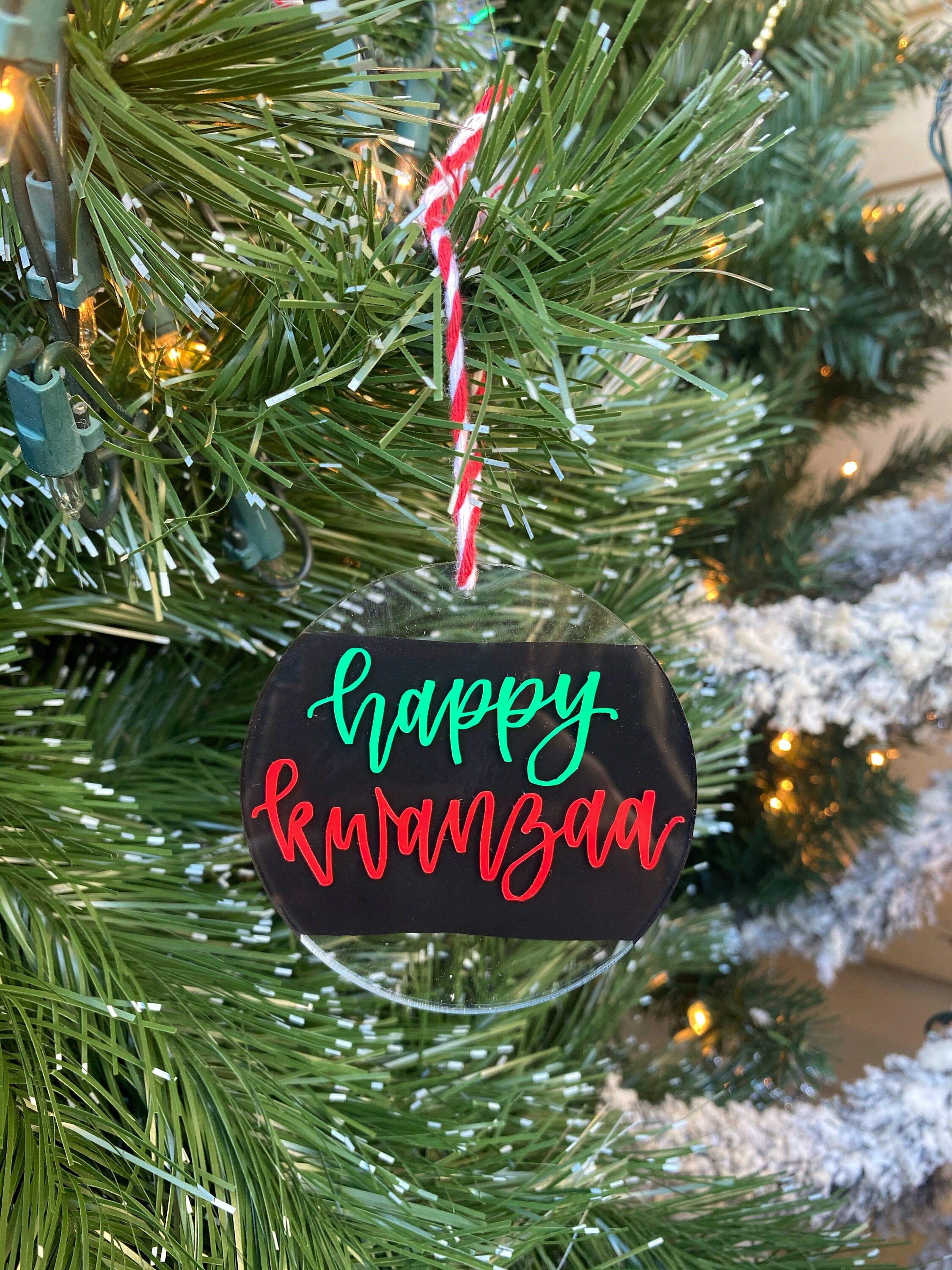 | d'ornement Kwanzaa Acrylique 2021 Ornement