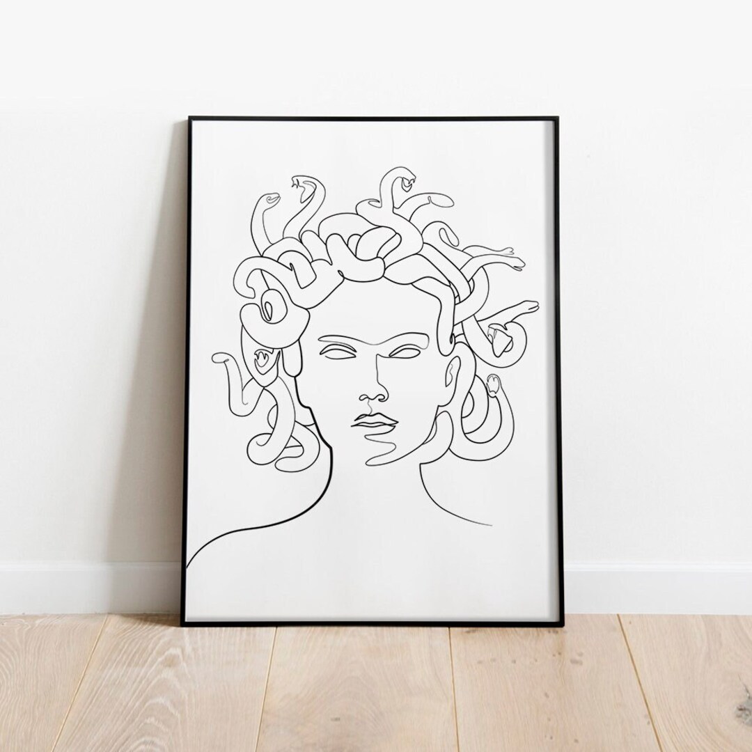 MEDUSA Line Art Print Single Line Art Tattoo Tattoo Line - Etsy Singapore MEDUSA Line Art Print Single Line Art Tattoo Tattoo Line - Etsy Singapore