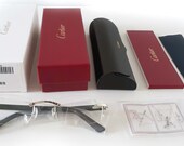 NEW Cartier Glasses Canazei Silver CT0048O