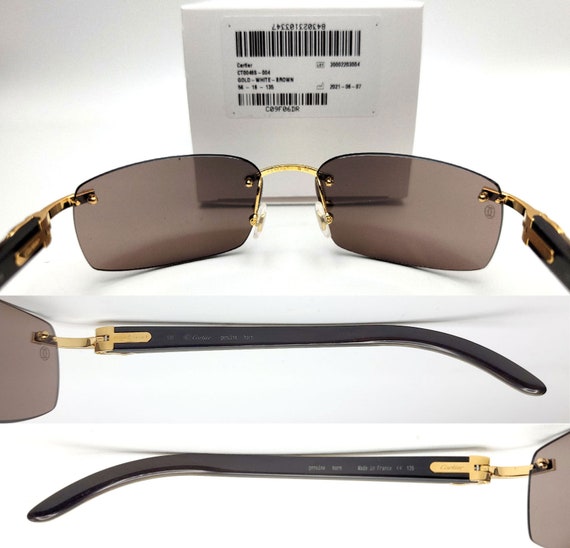 cartier buffalo horn glasses