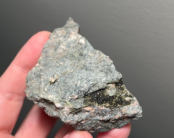 Glistening epidote from Quabbin Aqueduct Shaft in Acushnet, Massachusetts