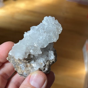 Gorgeous calcite crystals on matrix from Skorpion mine in Namibia!