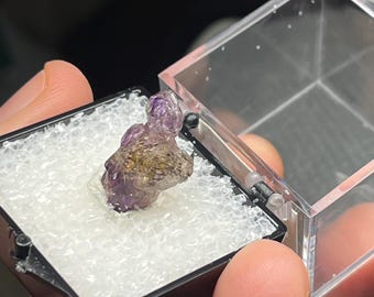 Neat “fire-cracker” amethyst from Zambia!